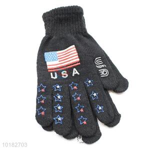 Wholesale black custom dacron gloves