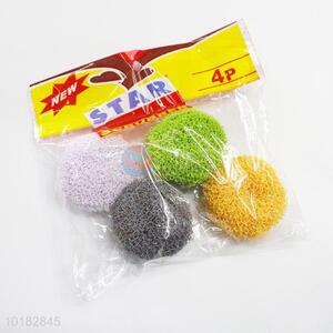 Colorful fiber material pot scourer cleaning ball