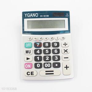Powered 12 Digit Electronic Calculator With Big Button