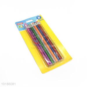 New Design Glitter Pencil With Eraser