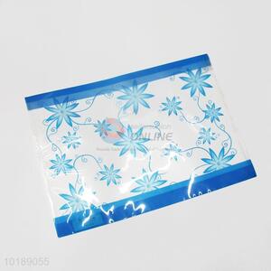 Blue Flower Pattern Plastic File Bag Wholesale