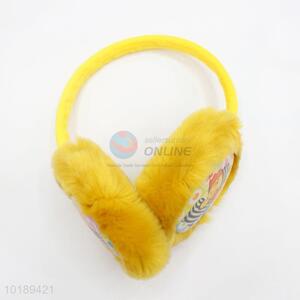 Yellow Color Professional Portable Lovely Girl Printed Winter Earmuffs