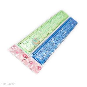 Best cute low price 2pcs green&blue rulers