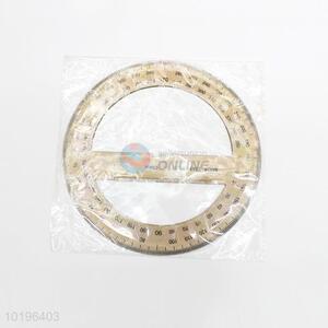 Round transparent clear plastic ruler
