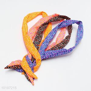 Multicolor Heart Printed Fabric Iron Wire Headband