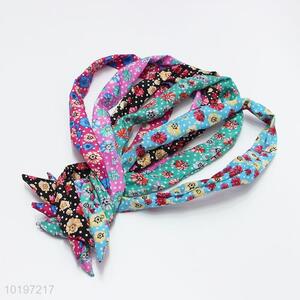 Multicolor Vintage Flower Printed Women Iron Wire Headband