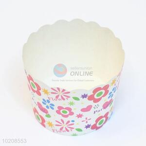 Lovely Flower Round Shape Paper Cake Cup