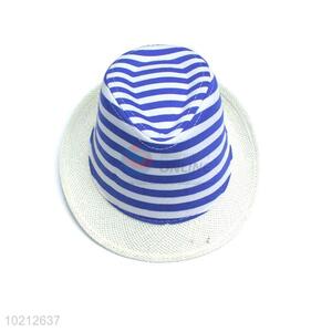 Sky-blue striped cowboy hats for children