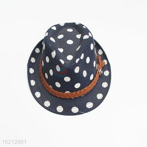 Polka dot pattern kids cowboy hat