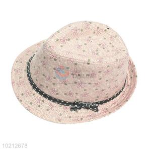 New arrivals flower printed cowboy hat for girls