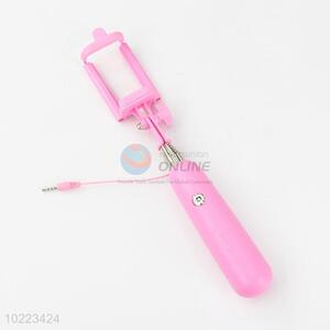 Wholesale pink plastic selfie stick
