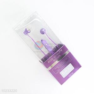 Wholesale Simple Purple Color Earphone Headphone