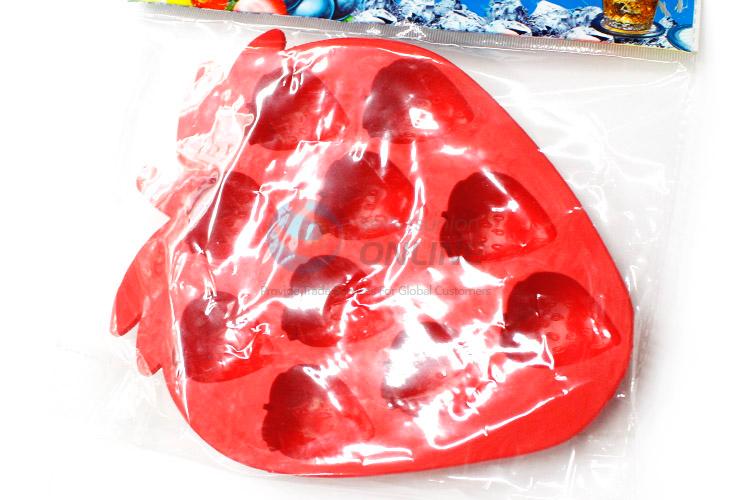 Custom Strawberry Shape Ice Cube Tray Food Mould