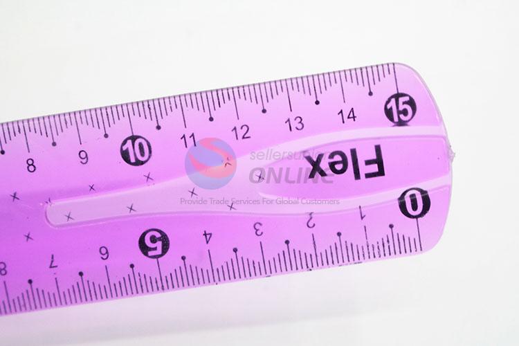 High Quality Purple Color Plastic Ruler