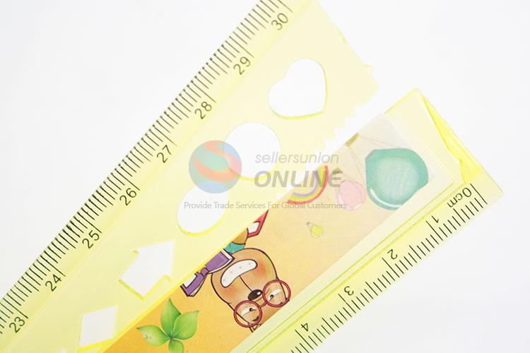 Cartoon Pattern Foldable Paiting Ruler for School Office
