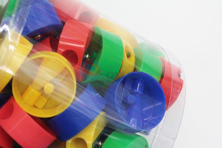 Round Shape Multi-color Plastic Pencil Sharpener