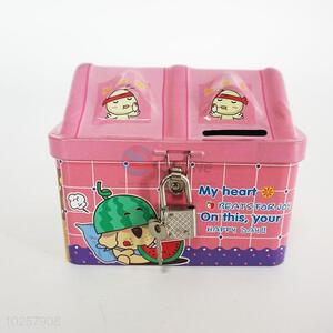 Promotional Gift Iron Safe Money Box for Kids