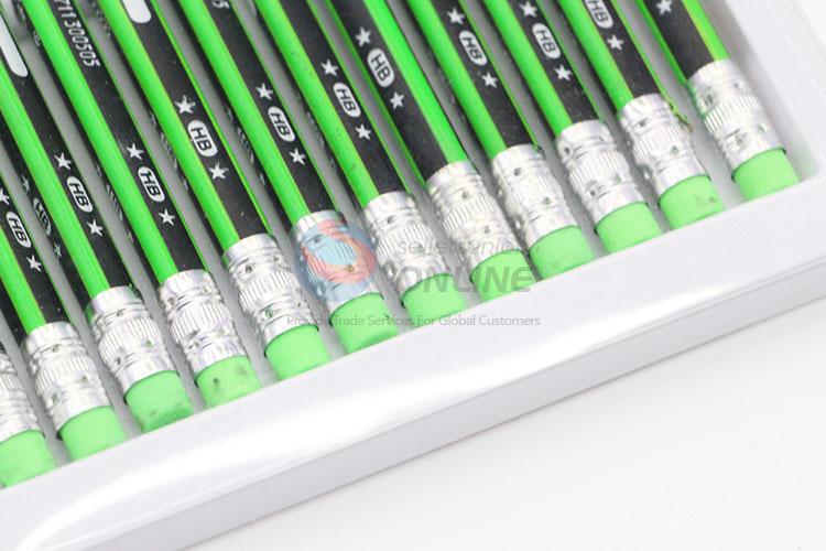 Top Selling 12pcs HB Pencils Set With Red Lead
