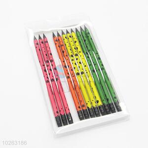 Chinese Factory 12pcs HB Pencils Set With Black Lead