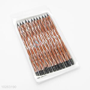 Factory Direct High Quality 12pcs HB Pencils Set With Black Lead