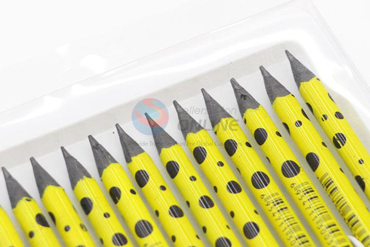 Newest 12pcs HB Pencils Set With Black Lead