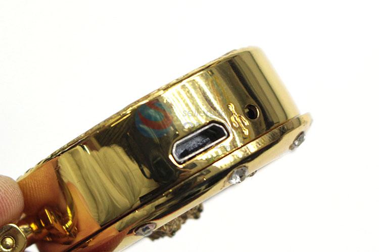 New and Hot Golden Stainless Iron USB Lighters for Sale