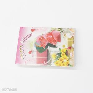 Low price new arrival flower printed cover photo album