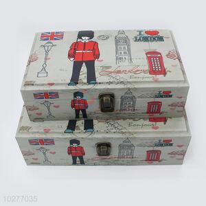 Top Selling London Style 2pcs PU Storage Box