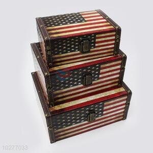 Best Selling 3pcs American Flag Pattern Storage Box