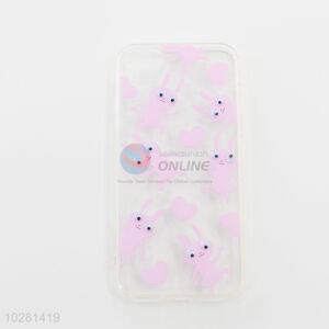 Pink Color Cartoon Rabbit Pattern Acrylic Mobile Phone Shell for iphone