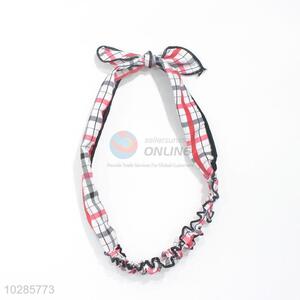 Bowknot Design Plaid Pattern Headband Hairband for Wholesale
