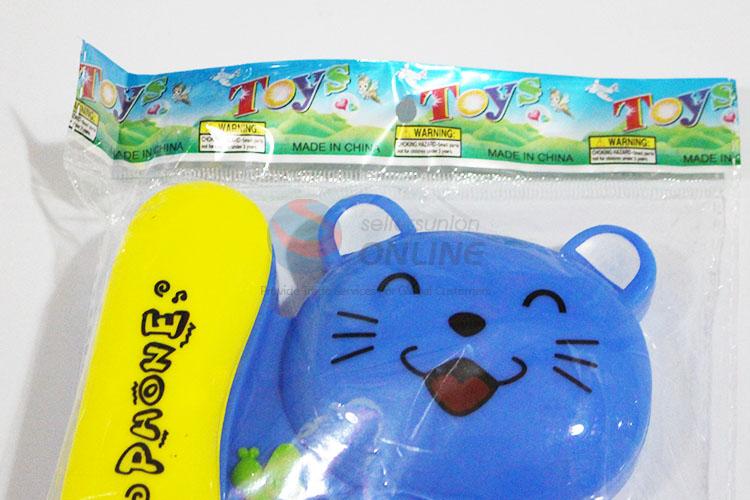 Lovely Cartoon Cat Shaped Plastic Children's Learning Fun Music Phone Toy