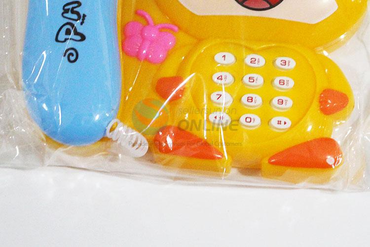 Cartoon Tiger Shaped Basics Chatter Telephone Classic Kids Pull Toy