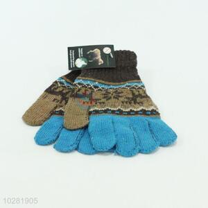 Men's Snowflake Pattern Warm Gloves