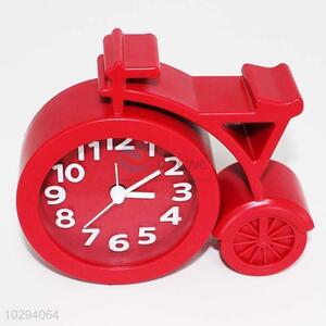 Red Color Bicycle Shaped Clock