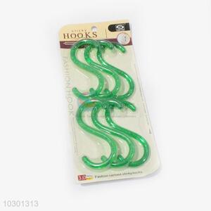 Fancy Design Green S Shape Hanher Sticky Hooks