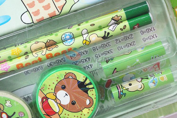 Low price top quality pencil/ruler/pencil sharpener/pencil case stationery set
