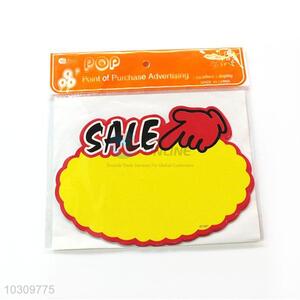 Hot Selling POP Promotional Card  POP Price Tag
