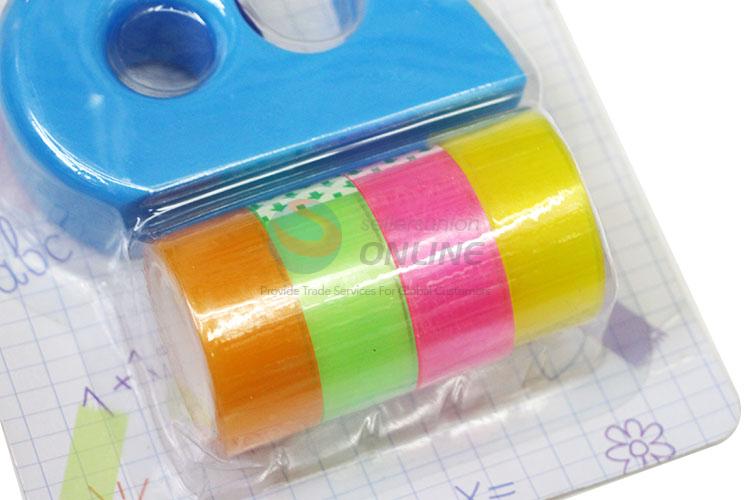 Good Quality Colorful Adhesive Tape with Tape Dispenser for Sale