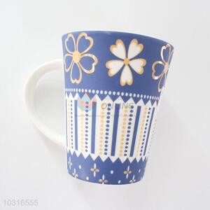 Good quality flower pattern ceramic cup
