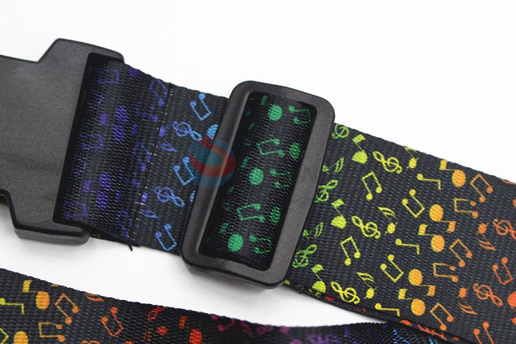 Beautiful style good quality notes ptinted luggage strap