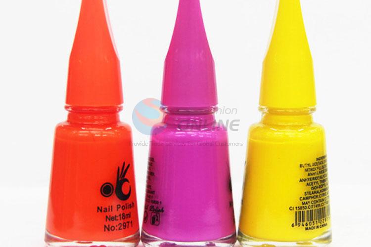 Fashion Design Three Colors Easy Clean Nails Polish
