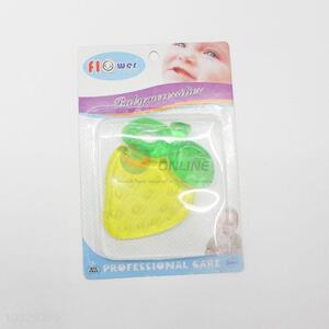 Best selling fashion strawberry shaped silicone baby teether