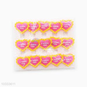 New product cheap best loving heart shape flash brooches