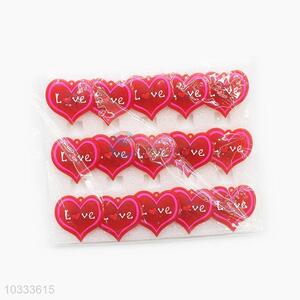 Low price cute best daily use fashion style loving heart shape flash brooches