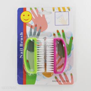 Wholesale plastic nail brush,2pcs
