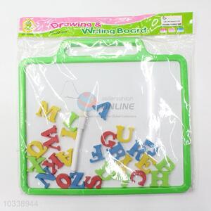 Plastic material drawing board with letters&pen for kids