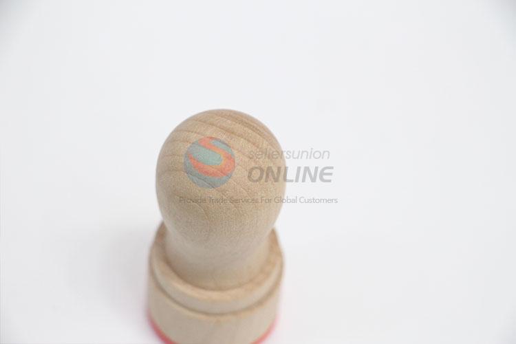 Promotional best fashionable wooden stamp