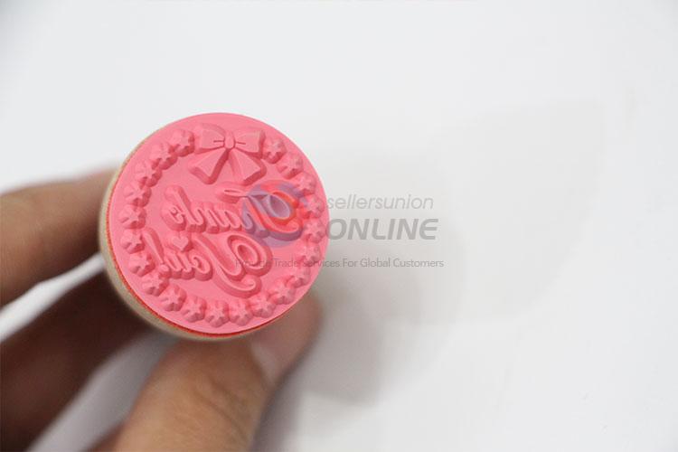 Promotional best fashionable wooden stamp