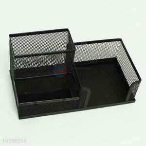 Popular hot sales black mesh pattern pen container